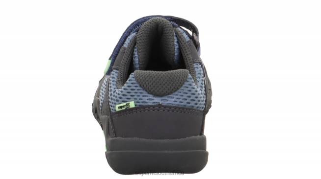 TRACE - Sneakers low with Velcro Fastener Babies Blue/Grey NLL0544 Superfit Low Sneakers