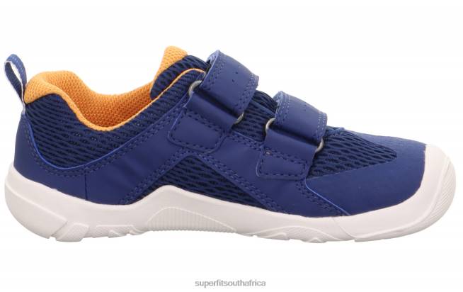 TRACE - Sneakers low with Velcro Fastener Babies Blue/Orange NLL0540 Superfit Low Sneakers