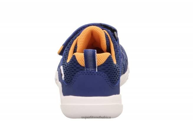 TRACE - Sneakers low with Velcro Fastener Babies Blue/Orange NLL0540 Superfit Low Sneakers