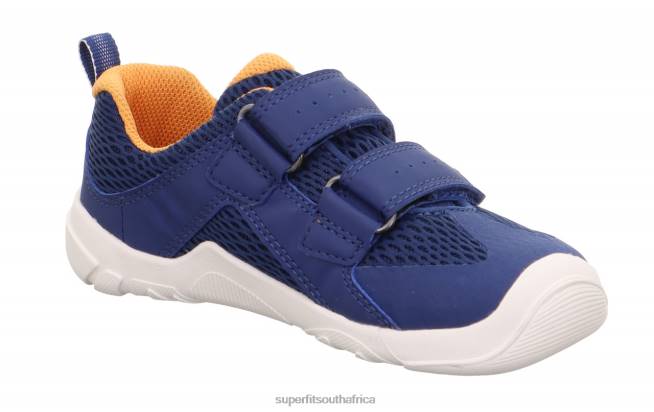 TRACE - Sneakers low with Velcro Fastener Babies Blue/Orange NLL0540 Superfit Low Sneakers