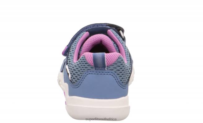 TRACE - Sneakers low with Velcro Fastener Babies Blue/Purple NLL0547 Superfit Low Sneakers