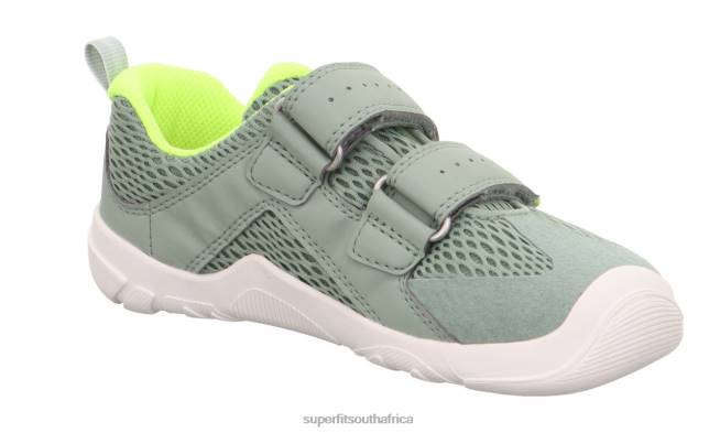 TRACE - Sneakers low with Velcro Fastener Babies Light Green/Yellow NLL0543 Superfit Low Sneakers