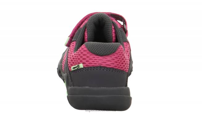 TRACE - Sneakers low with Velcro Fastener Babies Pink/Grey NLL0545 Superfit Low Sneakers