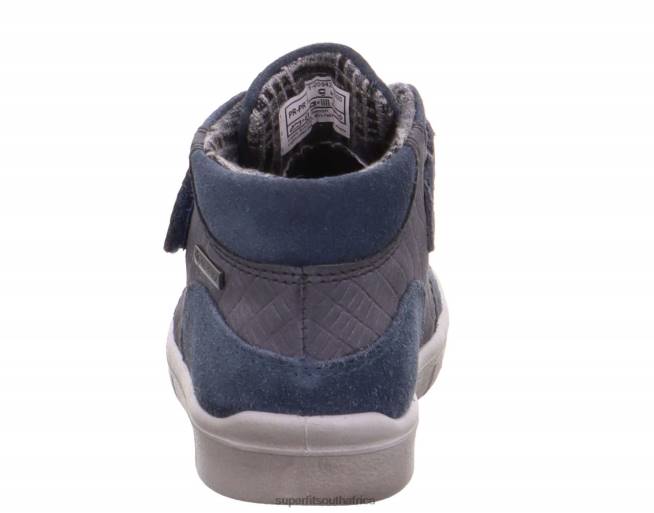 ULLI - Sneakers high with Velcro Fastener Babies Blue NLL0422 Superfit High Sneakers