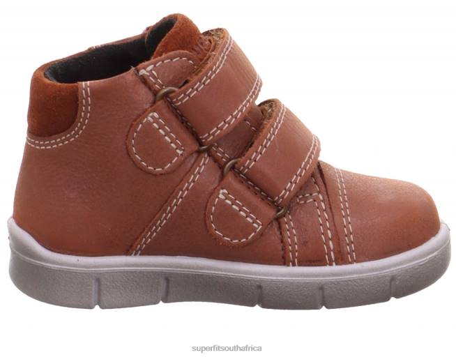 ULLI - Sneakers high with Velcro Fastener Babies Brown NLL0426 Superfit High Sneakers