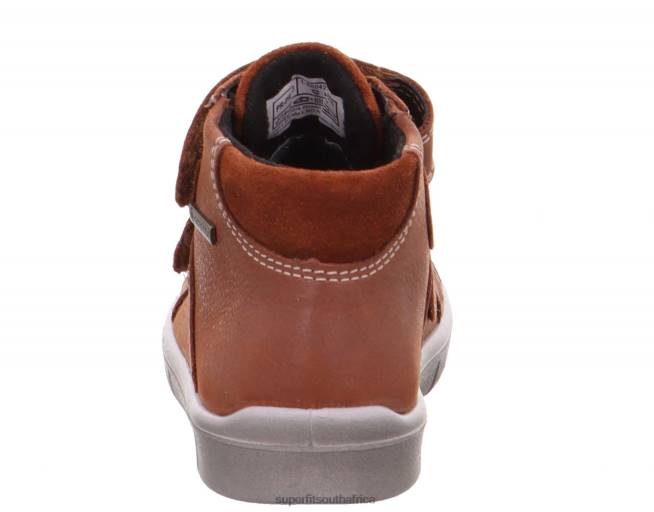 ULLI - Sneakers high with Velcro Fastener Babies Brown NLL0426 Superfit High Sneakers