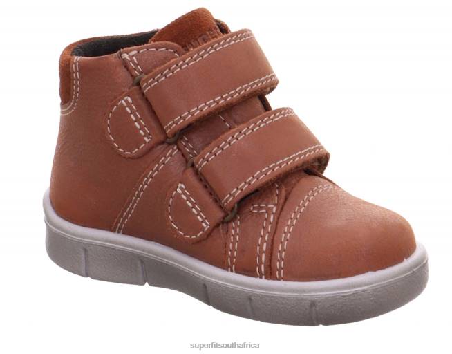 ULLI - Sneakers high with Velcro Fastener Babies Brown NLL0426 Superfit High Sneakers