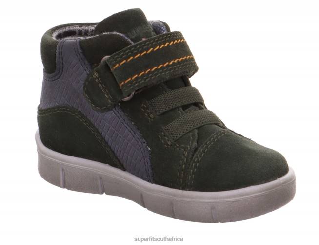 ULLI - Sneakers high with Velcro Fastener Babies Green NLL0431 Superfit High Sneakers