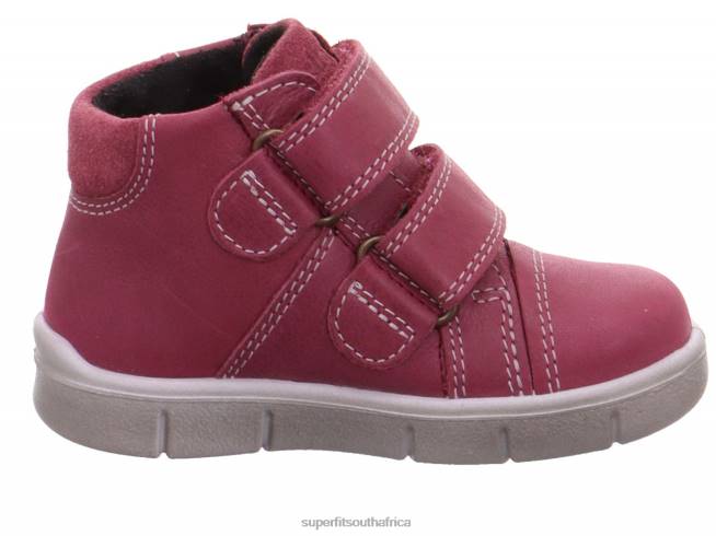 ULLI - Sneakers high with Velcro Fastener Babies Pink NLL0390 Superfit High Sneakers