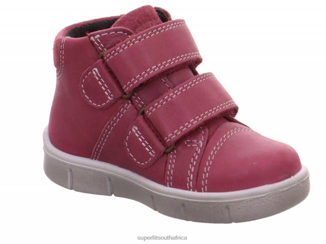 ULLI - Sneakers high with Velcro Fastener Babies Pink NLL0390 Superfit High Sneakers