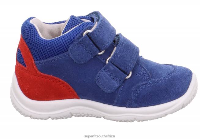 UNIVERSE - Sneakers low with Velcro Fastener Babies Blue/Red NLL0343 Superfit Low Sneakers