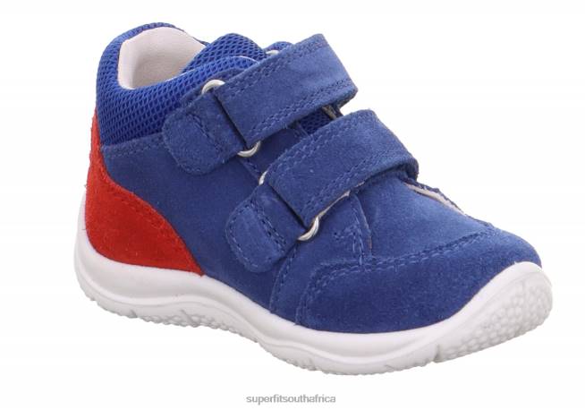 UNIVERSE - Sneakers low with Velcro Fastener Babies Blue/Red NLL0343 Superfit Low Sneakers