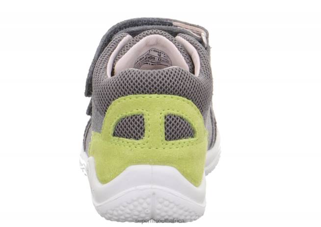 UNIVERSE - Sneakers low with Velcro Fastener Babies Grey/Green NLL0311 Superfit Low Sneakers