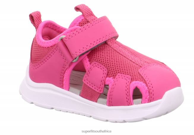 WAVE - Sandal with Velcro Fastener Babies Pink NLL0221 Superfit Sandals