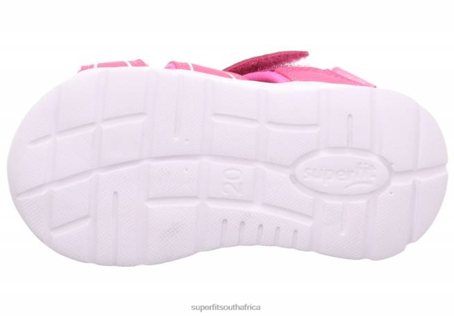 WAVE - Sandal with Velcro Fastener Babies Pink NLL0221 Superfit Sandals