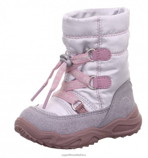 GLACIER - Boot with Lacing Babies Light Grey/Purple NLL0498 Superfit Boots