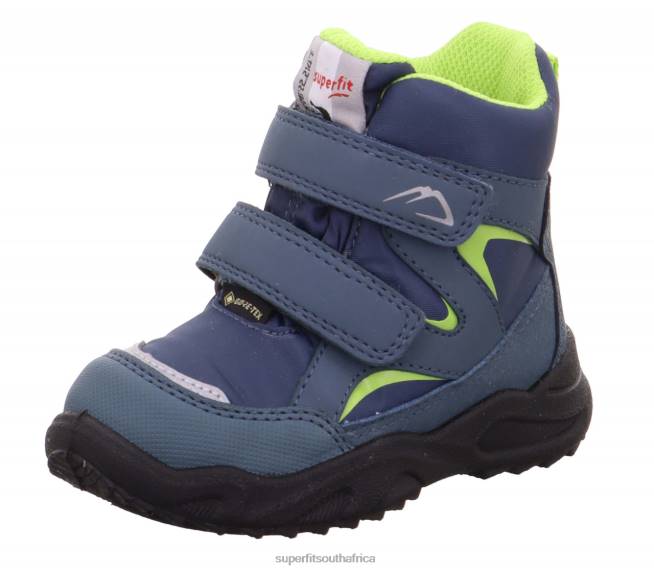 GLACIER - Boot with Velcro Fastener Babies Blue/Green NLL0476 Superfit Boots