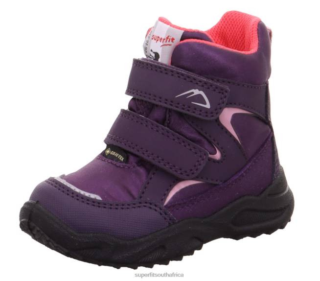 GLACIER - Boot with Velcro Fastener Babies Purple/Pink NLL0440 Superfit Boots