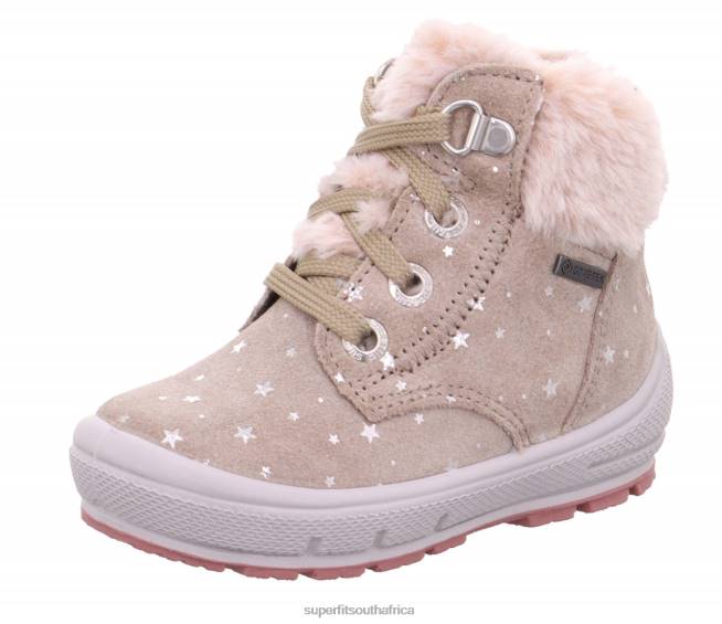 GROOVY - Boot with Lacing Babies Beige NLL0465 Superfit Boots