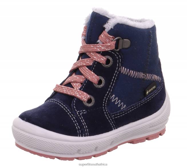 GROOVY - Boot with Lacing Babies Blue/Pink NLL0435 Superfit Boots