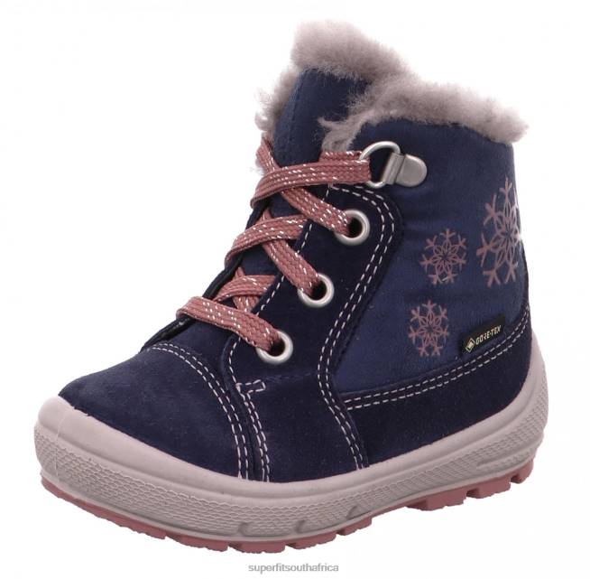 GROOVY - Boot with Lacing Babies Blue/Pink NLL0489 Superfit Boots