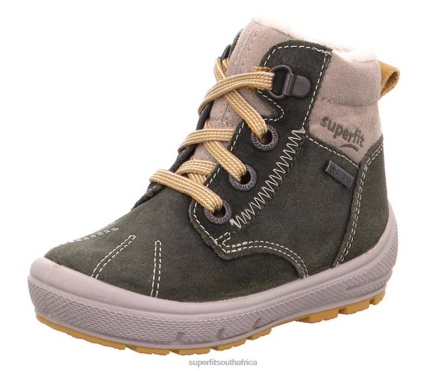 GROOVY - Boot with Lacing Babies Green/Beige NLL0469 Superfit Boots