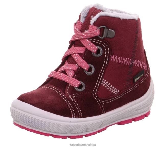 GROOVY - Boot with Lacing Babies Red/Pink NLL0461 Superfit Boots