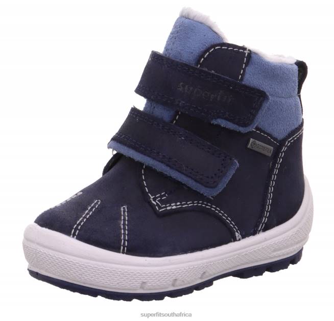 GROOVY - Boot with Velcro Fastener Babies Blue NLL0462 Superfit Boots