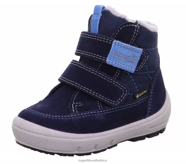 GROOVY - Boot with Velcro Fastener Babies Blue NLL0491 Superfit Boots