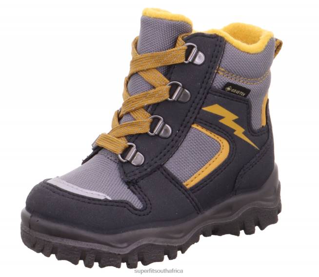 HUSKY1 - Boot with Lacing Babies Grey/Yellow NLL0458 Superfit Boots