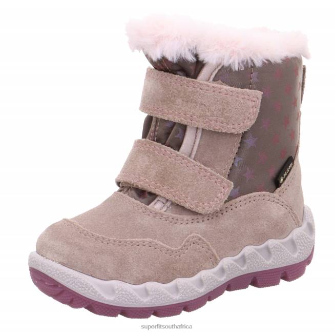 ICEBIRD - Boot with Velcro Fastener Babies Beige/Pink NLL0492 Superfit Boots