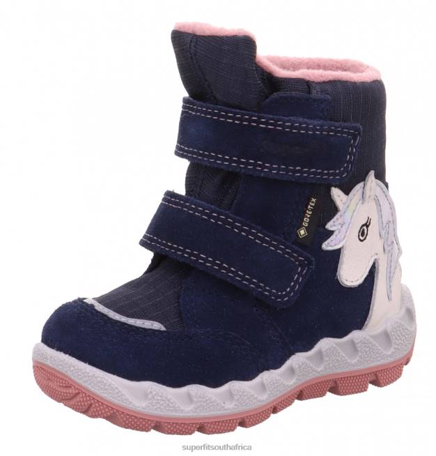 ICEBIRD - Boot with Velcro Fastener Babies Blue/Pink NLL0471 Superfit Boots