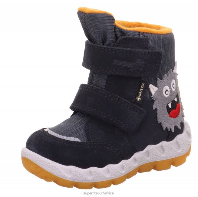 ICEBIRD - Boot with Velcro Fastener Babies Grey/Yellow NLL0451 Superfit Boots