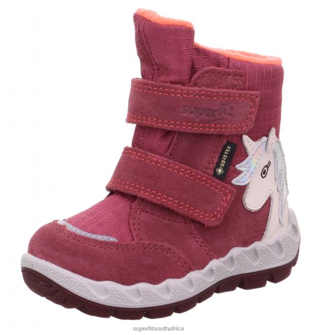 ICEBIRD - Boot with Velcro Fastener Babies Pink/Orange NLL0468 Superfit Boots