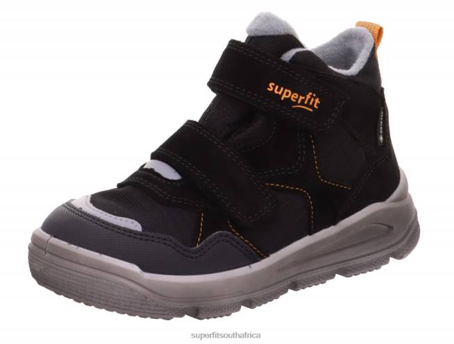 MARS - Boot with Velcro Fastener Babies Black/Orange NLL0456 Superfit Boots