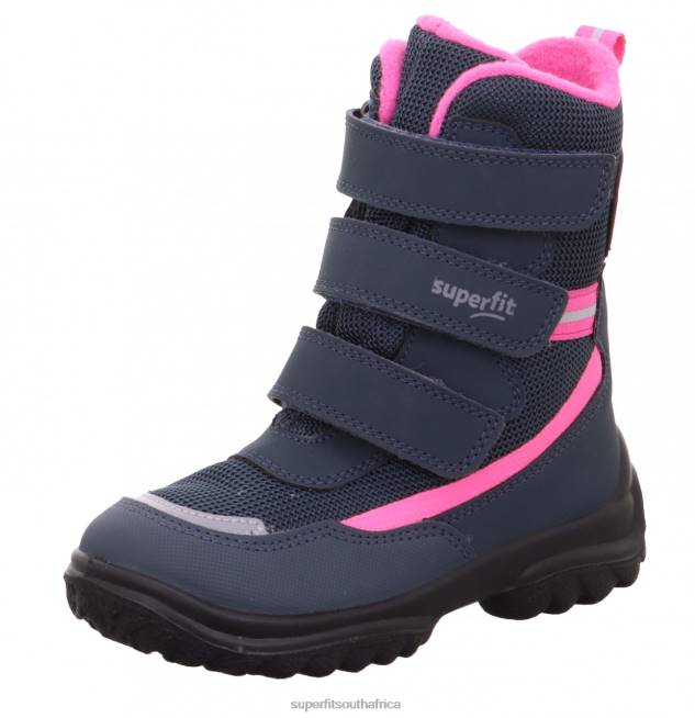 SNOWCAT - Boot with Velcro Fastener Babies Blue/Pink NLL0500 Superfit Boots