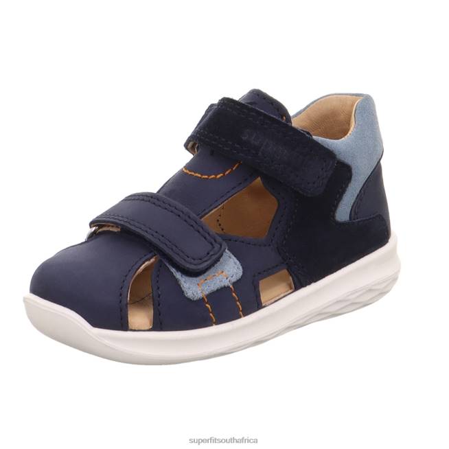 BUMBLEBEE - Sandal with Velcro Fastener Babies Blue NLL0171 Superfit Sandals