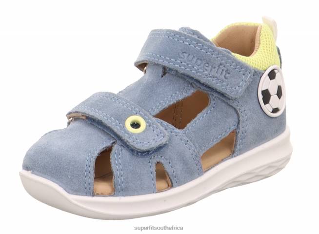 BUMBLEBEE - Sandal with Velcro Fastener Babies Blue/Yellow NLL0195 Superfit Sandals