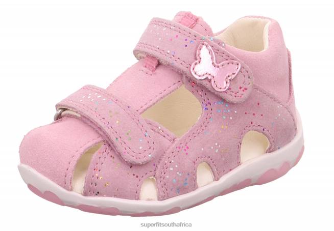 FANNI - Sandal with Velcro Fastener Babies Pink NLL0191 Superfit Sandals