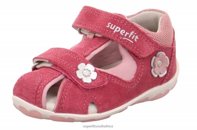 FANNI - Sandal with Velcro Fastener Babies Pink NLL0217 Superfit Sandals