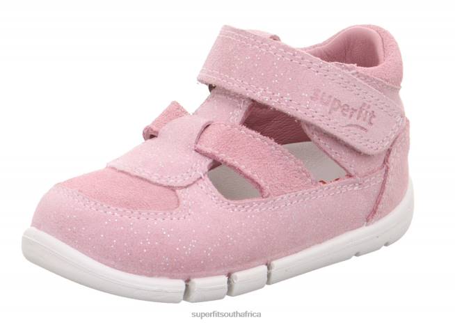 FLEXY - Sandal with Velcro Fastener Babies Pink NLL0170 Superfit Sandals