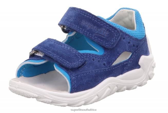 FLOW - Sandal with Velcro Fastener Babies Blue NLL0180 Superfit Sandals