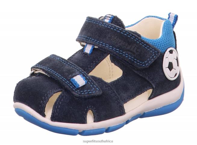 FREDDY - Sandal with Velcro Fastener Babies Blue/Turquoise NLL0223 Superfit Sandals