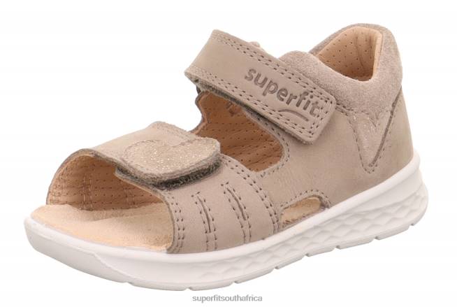 LAGOON - Sandal with Velcro Fastener Babies Beige NLL0226 Superfit Sandals