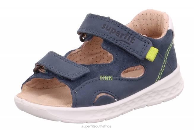 LAGOON - Sandal with Velcro Fastener Babies Blue/Green NLL0219 Superfit Sandals