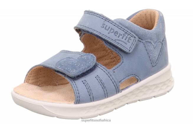 LAGOON - Sandal with Velcro Fastener Babies Blue NLL0187 Superfit Sandals