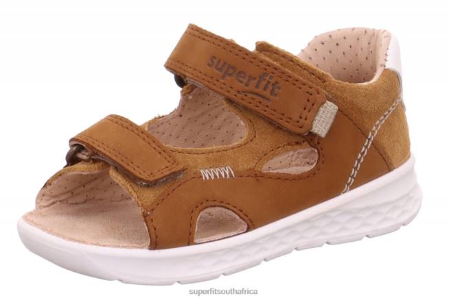 LAGOON - Sandal with Velcro Fastener Babies Brown/Beige NLL0205 Superfit Sandals