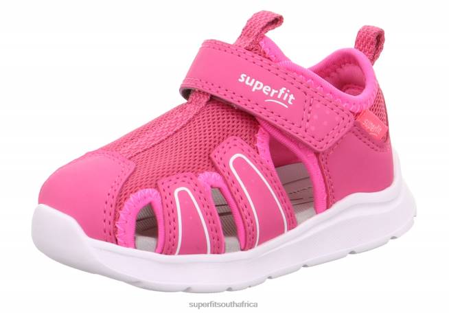 WAVE - Sandal with Velcro Fastener Babies Pink NLL0221 Superfit Sandals