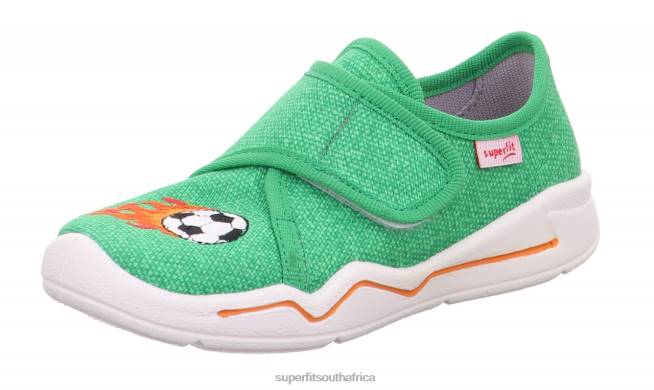 BENNY - Slipper with Velcro Fastener Babies Green/Orange NLL066 Superfit Slippers