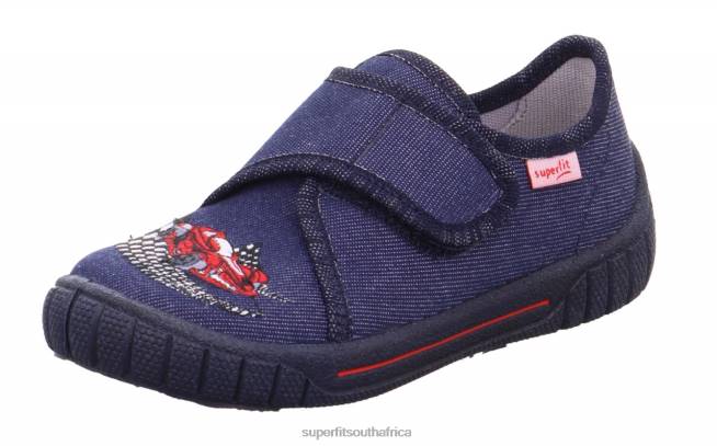 BILL - Slipper with Velcro Fastener Babies Blue NLL0129 Superfit Slippers